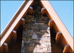 photo of tall ledge rock chimney