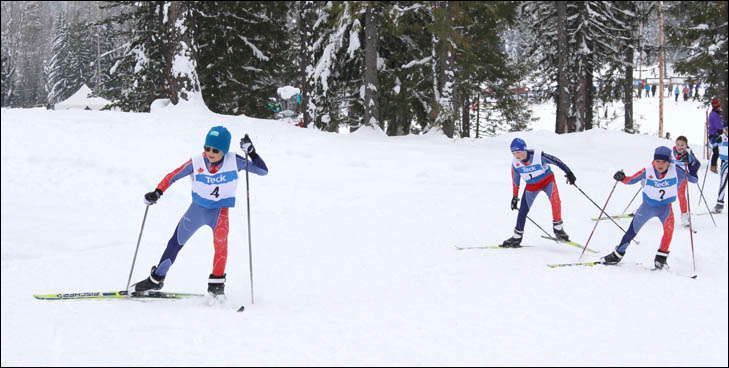 young ski racers
