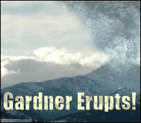 erupting mount gardner