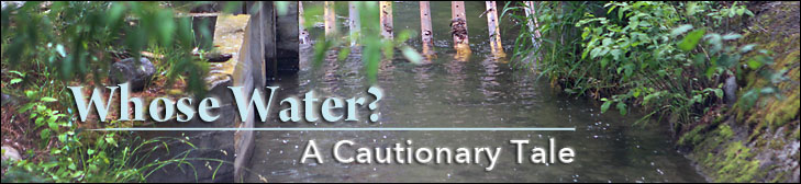whose water? a cautionary tale