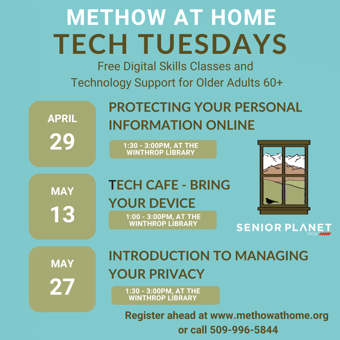 Methow At Home Tech Tuesdays Schedule